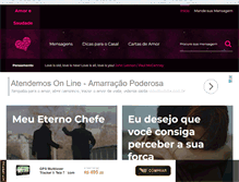 Tablet Screenshot of amoresaudade.com